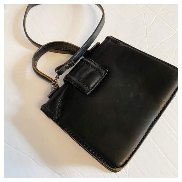 VINTAGE - MINI LEATHER SATCHEL BAG - Picture 8 of 10